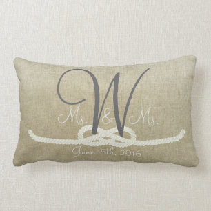 Rectangle Coussin vintage beige personnalisé de famille de