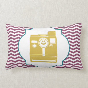 Rectangle Coussin vintage d'appareil-photo