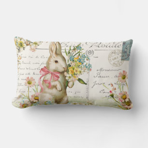 Rectangle coussin vintage de Pâques