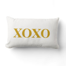 Coussin - xoxo d'or