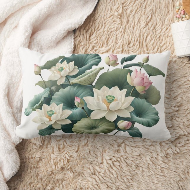 Rectangle Coussin Zen Lotus Blossoming (Couverture)