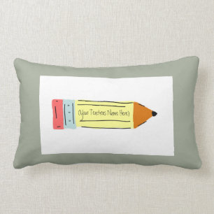 Rectangle Crayon de coussin de professeur