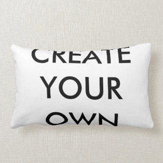 Rectangle Créez votre propre Coussin de Lumbar en polyester 