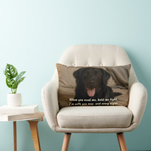 Rectangle Créez votre propre Coussin photo Memorial Lumbar