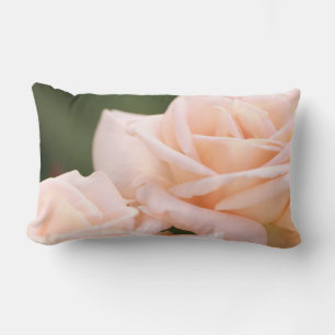 Rectangle Crème beige Rose Jeu d'oreiller / Coussin