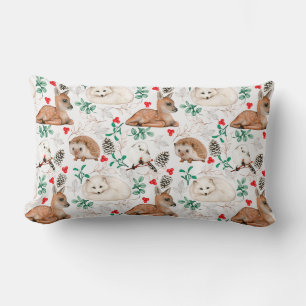 Rectangle Critère de forêt mignonne Coussin Lumbar