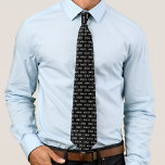 Rectangle Custom Logo Pattern Business Corporate  Tie<br><div class="desc">Promote your business with this cool neck tie,  featuring black background & custom logo pattern. Easily add your own logo by clicking on the "personalize" option.</div>