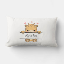 Cute Giraffe Baby Coussin