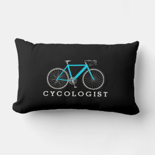 Rectangle Cycologue Aqua Vélo Sur Coussin Black Lumbar