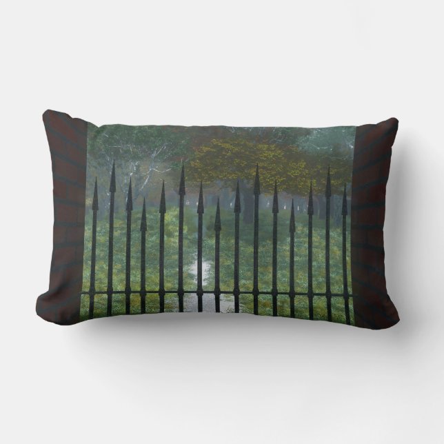 Rectangle Dans l'ancien Coussin forestier (Recto)