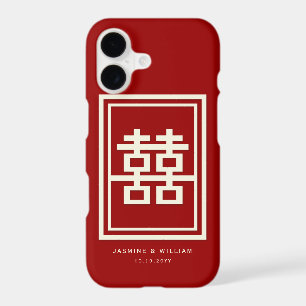 Rectangle double bonheur Mariage chinois classique