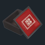 Rectangle Double Happiness Classic Chinese Wedding Gift Box<br><div class="desc">A modern double happiness design within a simple double lined red rectangle frame. An auspicious and classic symbol used in all chinese, oriental and asian wedding. Designed by fat*fa*tin. Easy to customize with your own text, photo or image. For custom requests, please contact fat*fa*tin directly. Custom charges apply. ·················································································································· www.zazzle.com/fat_fa_tin...</div>