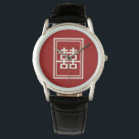 Rectangle Double Happiness Classic Chinese Wedding Watch<br><div class="desc">A modern double happiness design within a simple double lined red rectangle frame. An auspicious and classic symbol used in all chinese, oriental and asian wedding. Designed by fat*fa*tin. Easy to customize with your own text, photo or image. For custom requests, please contact fat*fa*tin directly. Custom charges apply. ·················································································································· www.zazzle.com/fat_fa_tin...</div>