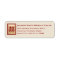 Rectangle Double Happiness Gold Chinese Wedding