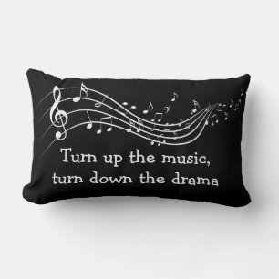 Rectangle Drame musical Coussin de coton