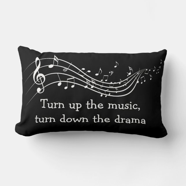 Rectangle Drame musical Coussin de coton (Recto)