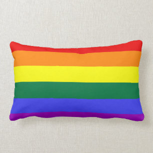Rectangle Drapeau Rainbow Pride Coussin MoJo américain