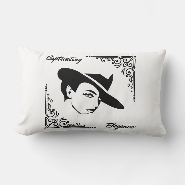 Rectangle Élégance captivante Beau Coussin moderne (Recto)