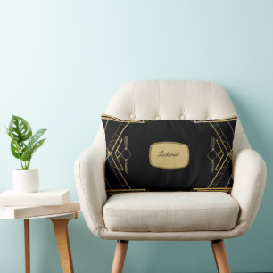 Rectangle Élégant Coussin Art Déco Gatsby Throw Lumbar