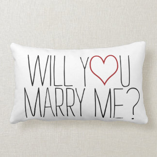 Rectangle Épousez-moi coussin de proposition de mariage