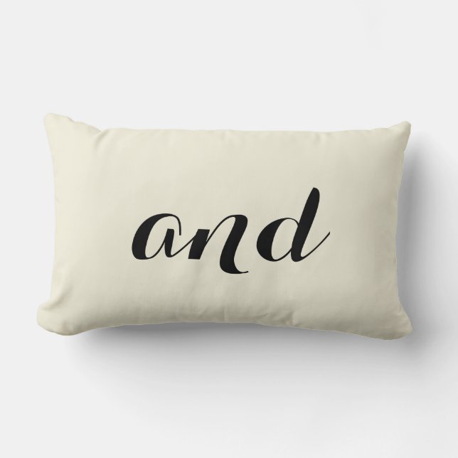 Rectangle "Et" le coussin avec rayé dégagent le blanc (Recto)