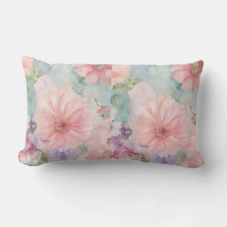 Rectangle Ethereal aquarelle Floral Dream Coussin Couverture