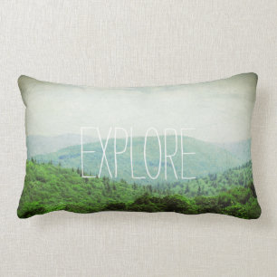Rectangle EXPLOREZ le coussin lombaire, commencez une