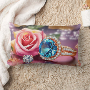 Rectangle Fleurs - Coussin Lombaire 33 cm x 53 cm