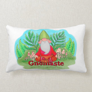 Rectangle Gnomaste dans le jardin, coussin