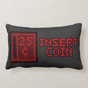 Rectangle Grande copie de rétro coussin d'arcade