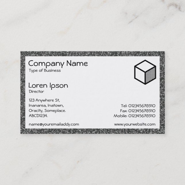 Rectangle - Granite Business Card (Front)