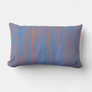 Rectangle HAMbyWG Lumbar Coussin - Bleu clair/Rouge mince ba