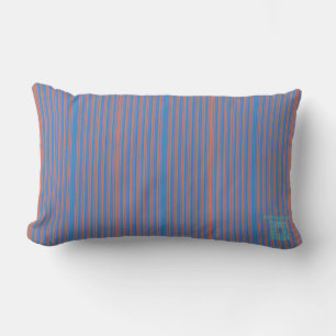 Rectangle HAMbyWG Lumbar Coussin - Bleu clair/Rouge mince ba