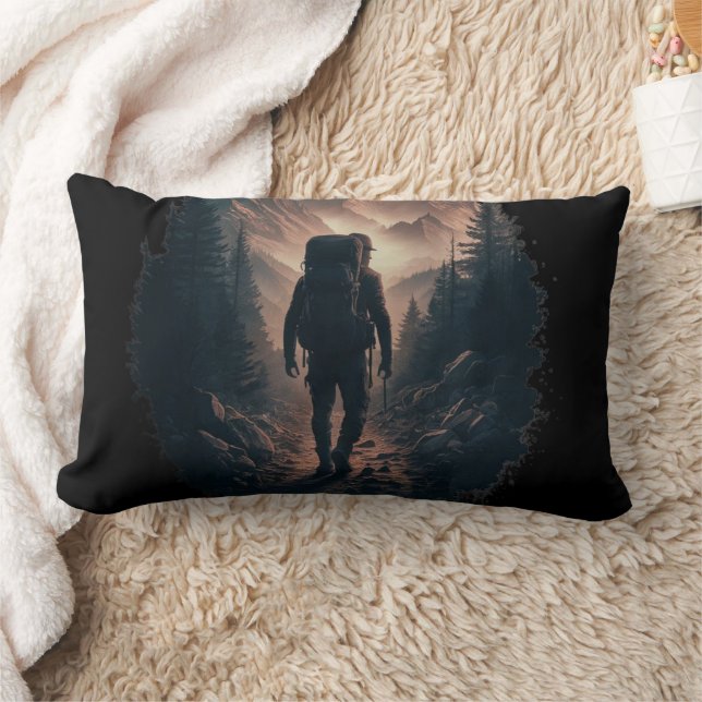 Rectangle Hiker Adventure Lumbar Coussin - Nature Explorer (Couverture)
