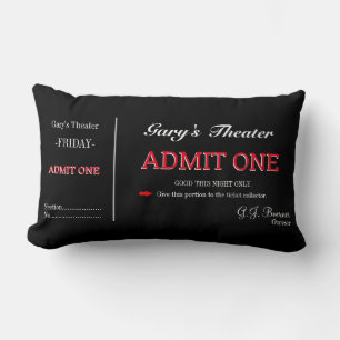 Rectangle Home Movie Theater TV Room Billet Lumbar Coussin