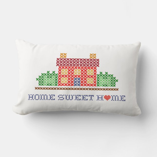 Rectangle Home Sweet Home Coussin (Recto)