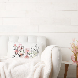 Rectangle Hope Peace Jove Love Christian | Coussin Lumbar