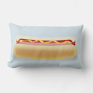 Rectangle HOTDOG lumbar Funny Coussin