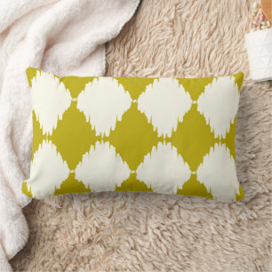 Rectangle iKat Diamond Chartreuse et Coussin de design ivoir