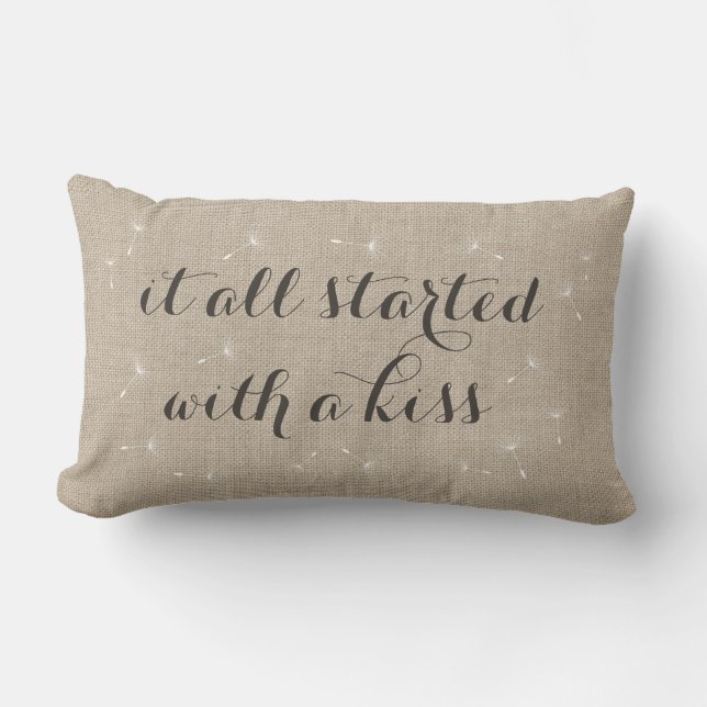 Rectangle Il a tout commencé par un coussin de baiser - (Recto)