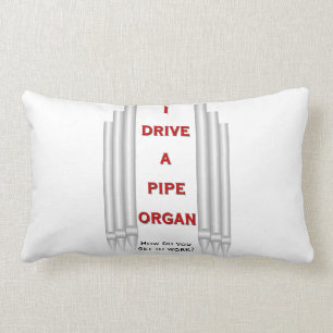 Rectangle Je conduis un coussin d'orgue