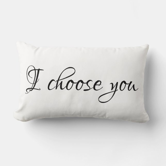 Rectangle Je vous choisis coussin (Recto)