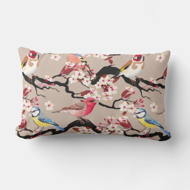 Rectangle Joli Motif Lumbar Coussin (Recto)