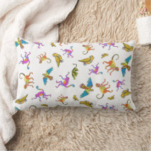 Jungle Animaux Lumbar Coussin