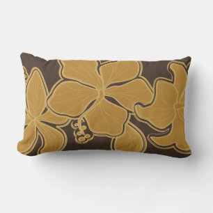 Rectangle Kailua Hibiscus Hawaïen réversible Coussin Lumbar