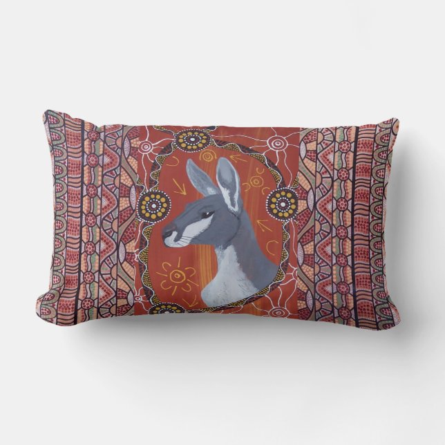 Rectangle Kangaroo Dreaming Automne Collection Coussin de co (Recto)