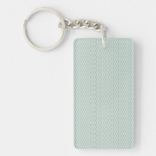Rectangle Keychain Double-Sided Mint Design