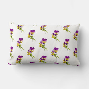 Rectangle "La fête du Pansy" sur un Coussin Lumbar (I)