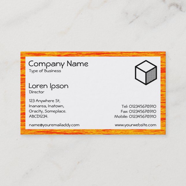 Rectangle - Lake of Fire Business Card (Front)