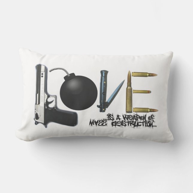 Rectangle L'amour est un Coussin d'armes (Recto)